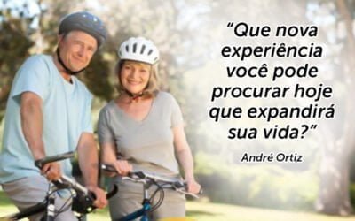 Que nova experiência você pode procurar hoje que expandirá sua vida? Palestra de Motivação com o Palestrante Motivacional André Ortiz