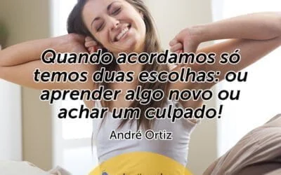 Palestra de Vendas para Convenção de Vendas: QUANDO VOCÊ ACORDA TEM APENAS DUAS OPÇÕES: OU APRENDER ALGO NOVO OU ACHAR UM CULPADO!