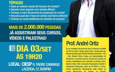 Palestra de Vendas COMO AUMENTAR SUAS VENDAS COM MOTIVAÇÃO EM TEMPOS DE CRISE? COMO VENDER MAIS NA CRISE? Com Palestrante de Vendas André Ortiz para sua Convenção de Vendas!