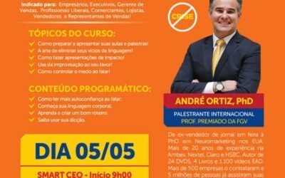 Domine o Medo de Falar em Público – Dia 05 de Maio com Palestrante de Vendas André Ortiz !